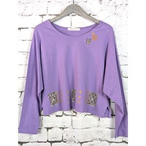 VINTAGE 1997 BLUE FISH Breathe Life Always Awakening Organic Cotton Tee Boxy OS